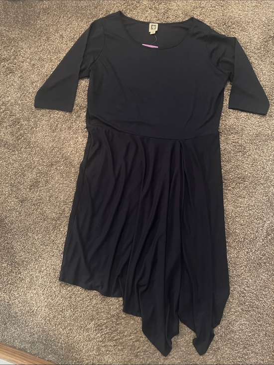Anne Klein Dresses & Skirts - Anne Klein Classic Navy Blue Asymmetrical Hem Dress - Women